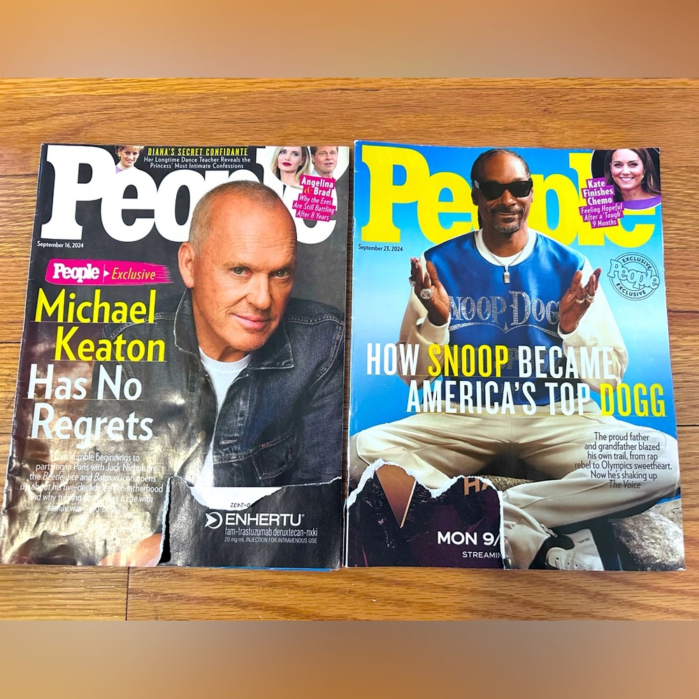 People Magazine September 23 2024 Snoop Dogg Princess Kate Finishes Chemo